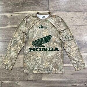 Honda x JT‎ Racing Shirt Mens Size Small Jersey Long Sleeve Mossy Camo Green NEW